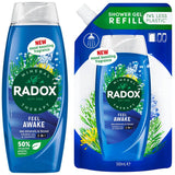 Radox Feel Awake Shower Gel &amp;amp; Refill Bundle