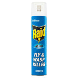 Raid Rapid Action Wasp Mosquito &amp;amp; Fly Killer Aerosol Spray 300ml