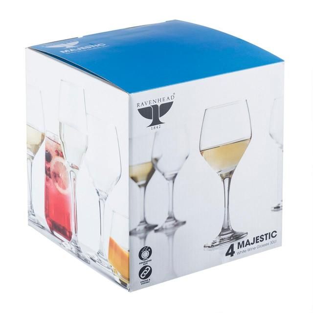 Ravenhead Majestic White Wine Glasses 30cl   4 per pack
