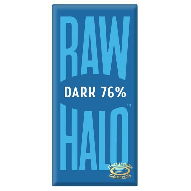 Raw Halo Vegan Dark 76% Chocolate Bar   70g