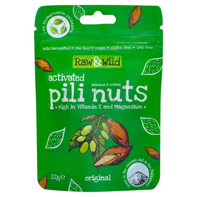 Raw &amp;amp; Wild Activated Pili Nuts Original Organic   22g