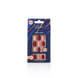Rawr Beauty Stick On Nails Matt Brown/Beige- Rounded