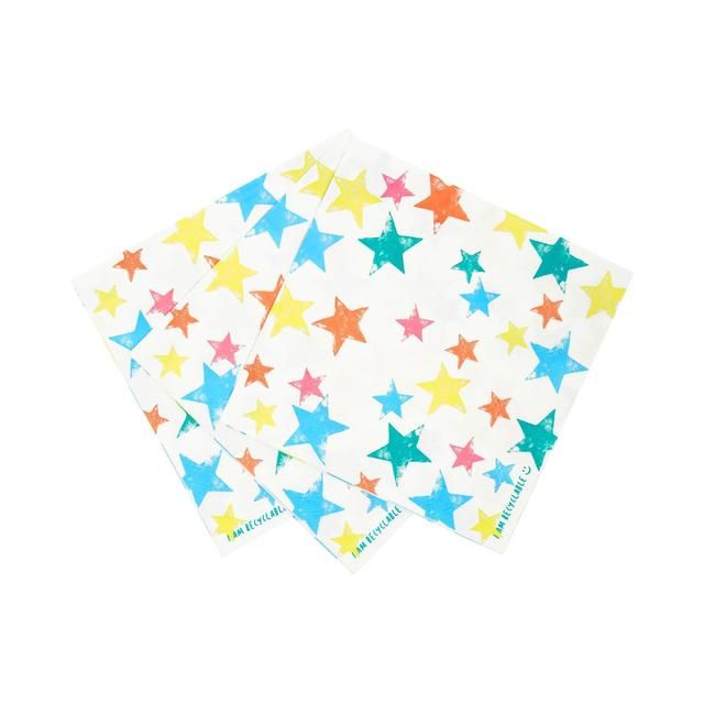 Recyclable Star Napkins   20 per pack