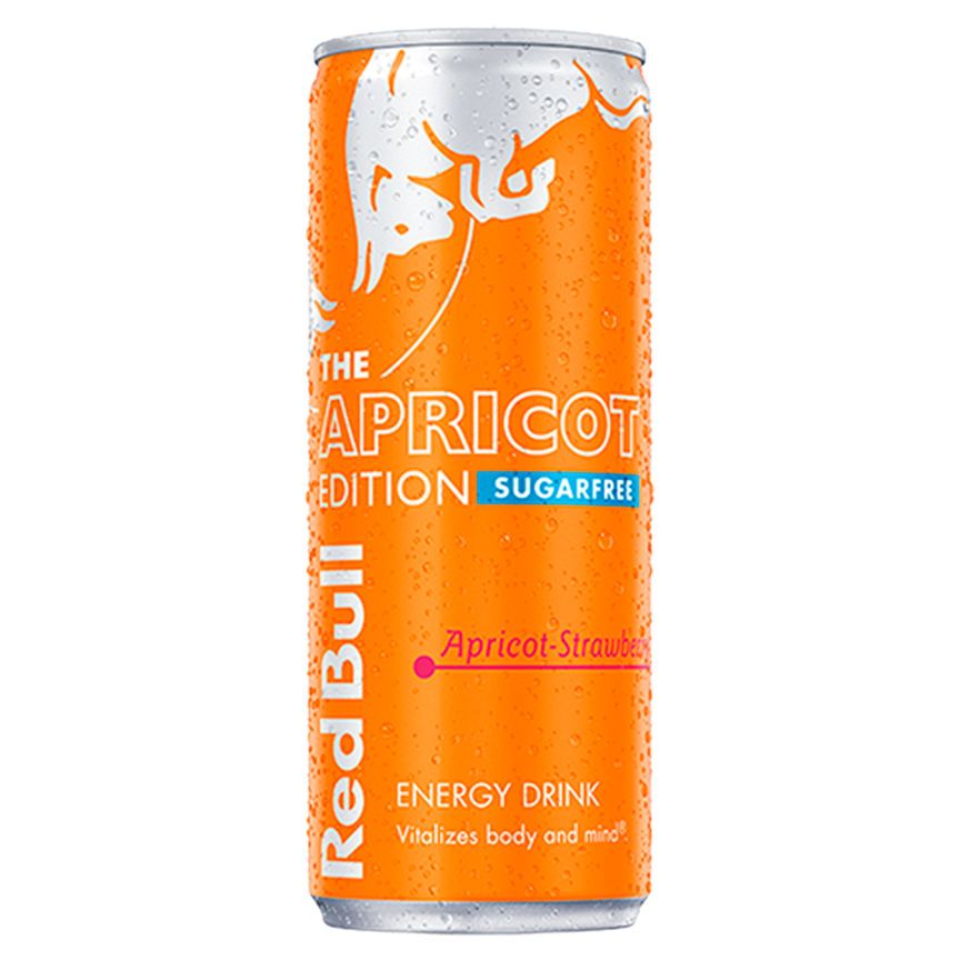 Red Bull Energy Drink Sugar Free Apricot Edition 355ml&amp;rsquo;