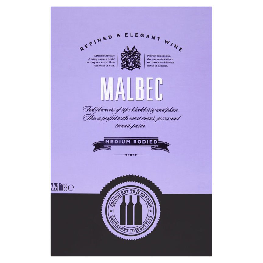 Refined &amp;amp; Elegant Wine Malbec 2.25 litres