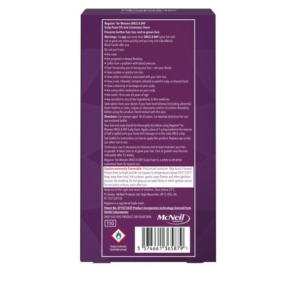 Regaine for Women Scalp Foam Hair Loss &amp;amp; Re-Growth 2x73ml
