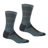 Regatta Womens Samaris 3 Season Boot Socks (6-8) Stormy Sea/Niagra Blue / 0.15EA