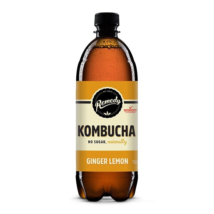 Remedy Kombucha Ginger Lemon 4 x 330ml