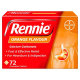 Rennie Orange Heartburn &amp;amp; Indigestion Relief 72 Tablets