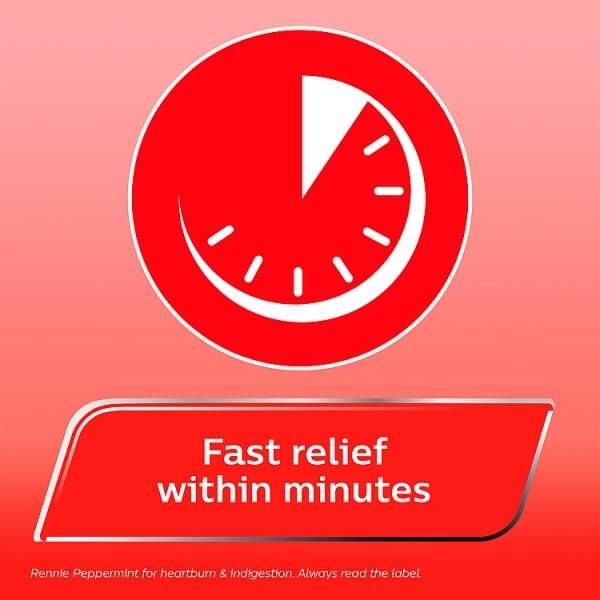 Rennie Peppermint Heartburn &amp;amp; Indigestion Relief 24 Tablets