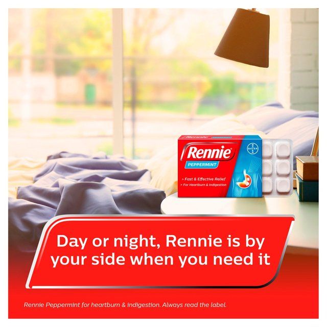 Rennie Peppermint Heartburn &amp;amp; Indigestion Relief Tablets   72 per pack
