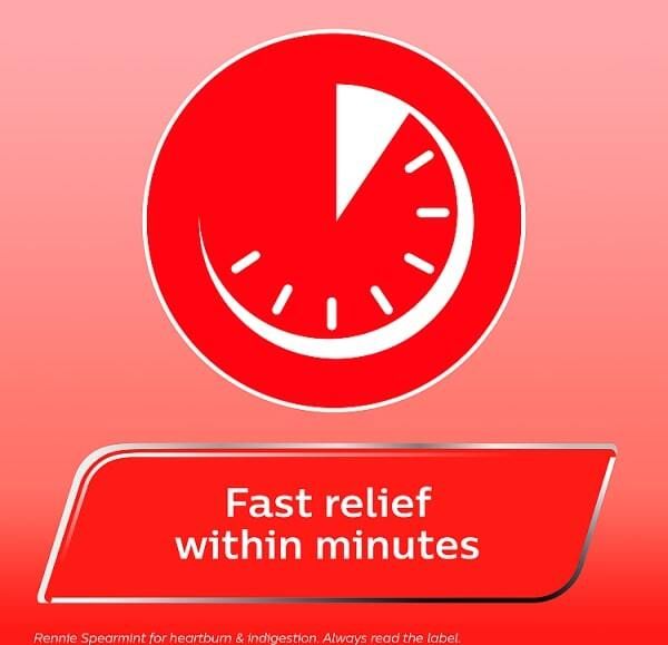 Rennie Spearmint Heartburn &amp;amp; Indigestion Relief 24 Tablets