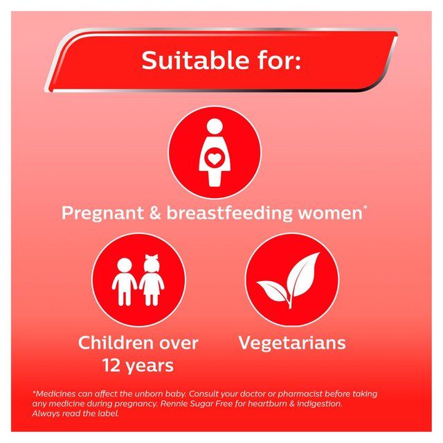 Rennie Spearmint Heartburn &amp;amp; Indigestion Relief Tablets   72 per pack