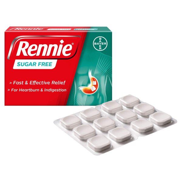 Rennie Sugar Free Heartburn &amp;amp; Indigestion Relief 72 Tablets