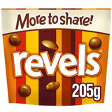 Revels Milk Chocolate with Raisins Coffee or Orange Sharing Pouch Bag   205g