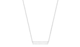 Revere Sterling Silver Personalised Bar Pendant