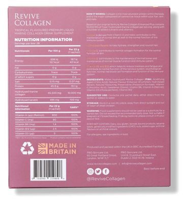 REVIVE COLLAGEN ENHANCED PLUS, 10,000MG, 28 X 22G SACHETS