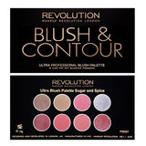 Revolution Ultra Blush Palette Sugar &amp;amp; Spice With Contour