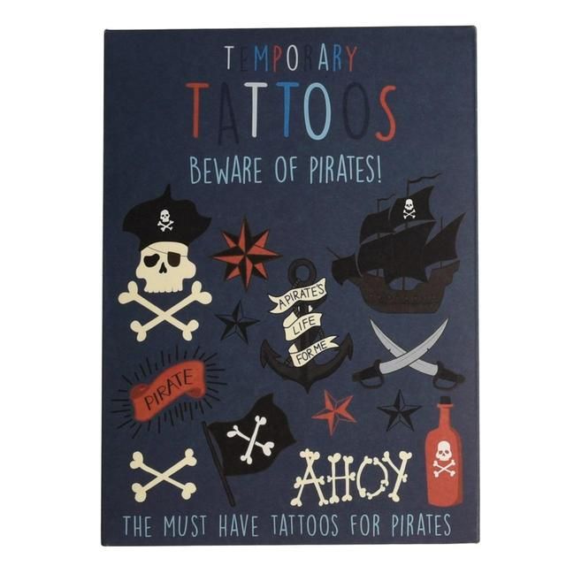 Rex London Beware of the Pirates Temporary Tattoos   2 per pack