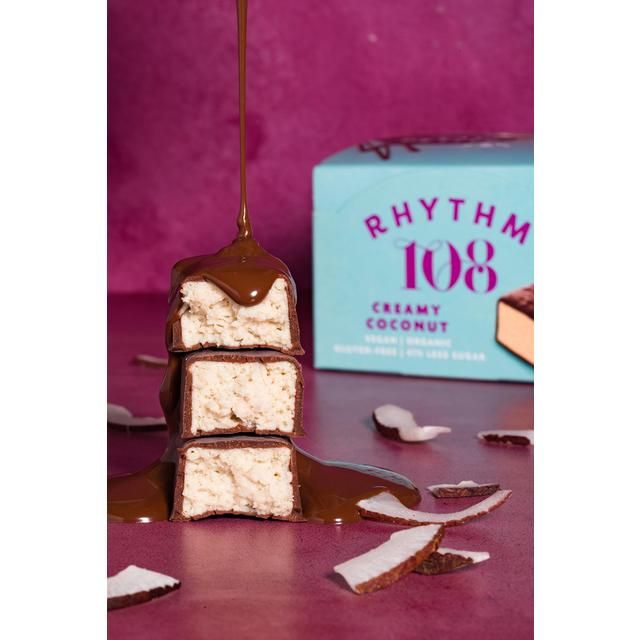 Rhythm 108 Swiss Vegan Creamy Coconut Bar with Dark Chocolate   33g
