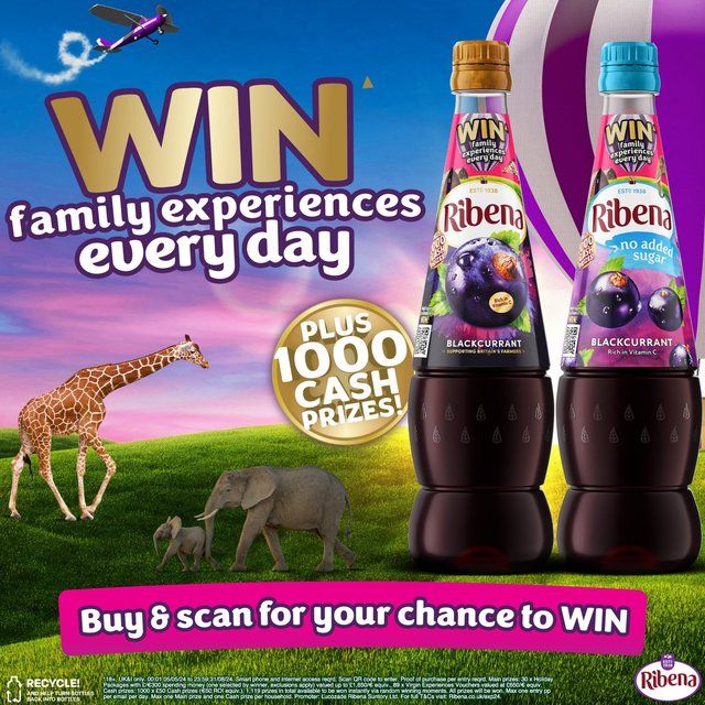 Ribena Light Blackcurrant No Added Sugar Squash   1.5L