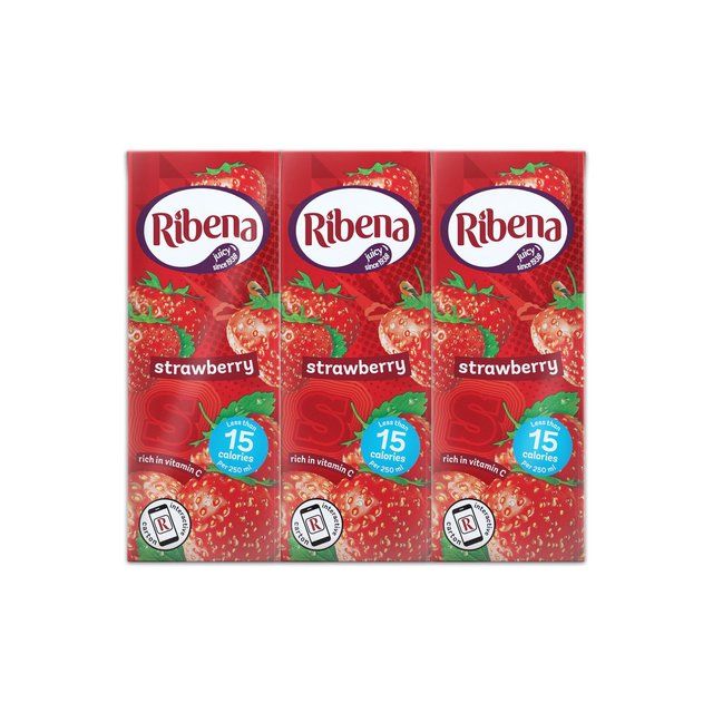 Ribena Stawberry Juice Cartons   6 x 250ml