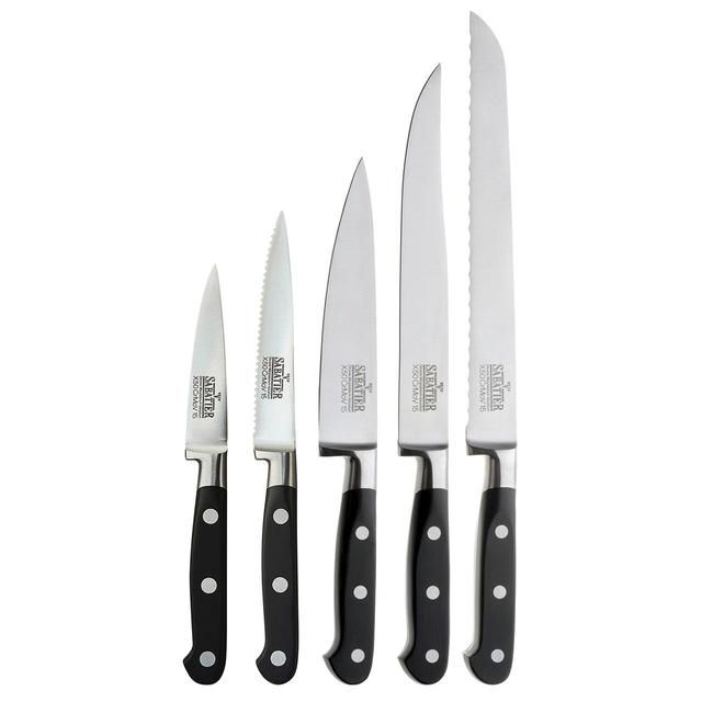 Richardson Sheffield V Sabatier Natural Wood Knife Block   5 per pack