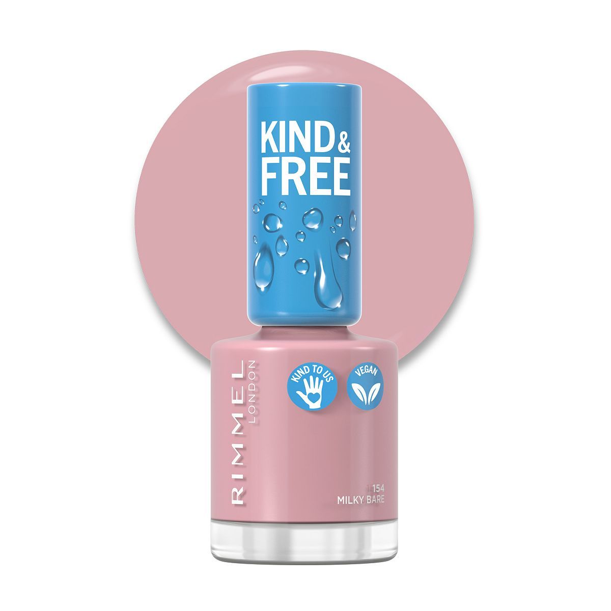 Rimmel London Kind and Free Nail Polish Milky Bare