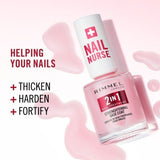 Rimmel Nail Nurse 2In1 Base Coat &amp;amp; Strengthener 12Ml