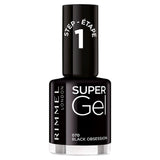 Rimmel Super Gel Nail Polish Black 12ml