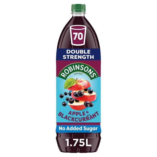 Robinsons Double Strength Apple &amp;amp; Blackcurrant Squash   1.75L