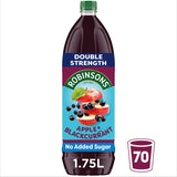 Robinsons Double Strength Apple &amp;amp; Blackcurrant Squash No Added Sugar