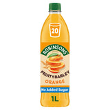 Robinsons Fruit &amp;amp; Barley Orange Squash No Added Sugar 1L