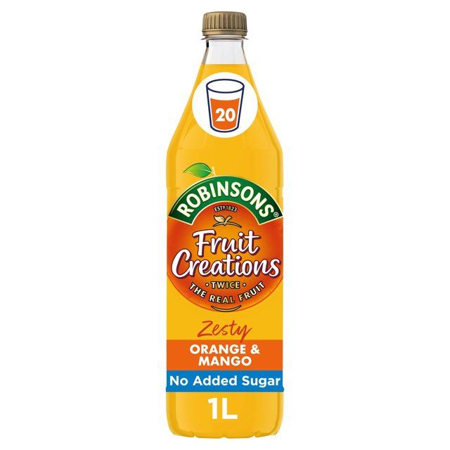 Robinsons Fruit Creations Orange &amp;amp; Mango No Added Sugar   1L