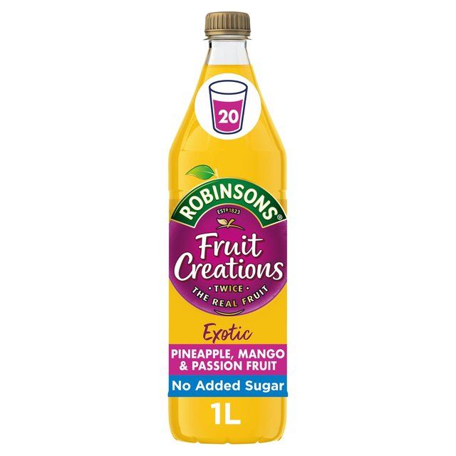 Robinsons Fruit Creations Pineapple Mango &amp;amp; Passionfruit No Added Sugar   1L