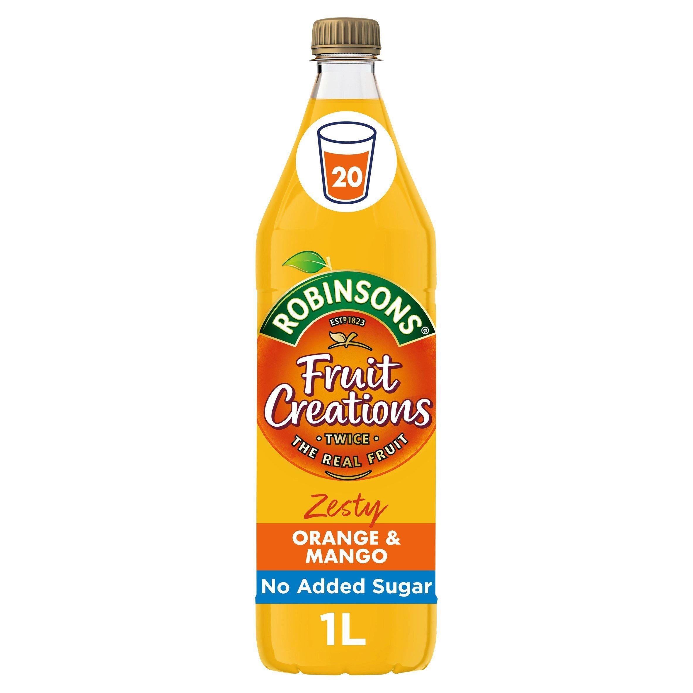 Robinsons Fruit Creations Zesty Orange &amp;amp; Mango Squash 1L