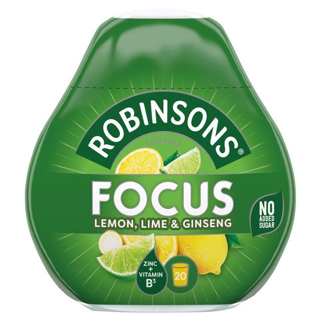 Robinsons Mini Focus Lemon Lime &amp;amp; Ginseng No Added Sugar Squash   66ml
