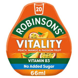 Robinsons Mini Vitality Peach Mango &amp;amp; Passion Fruit No Added Sugar Squash   66ml
