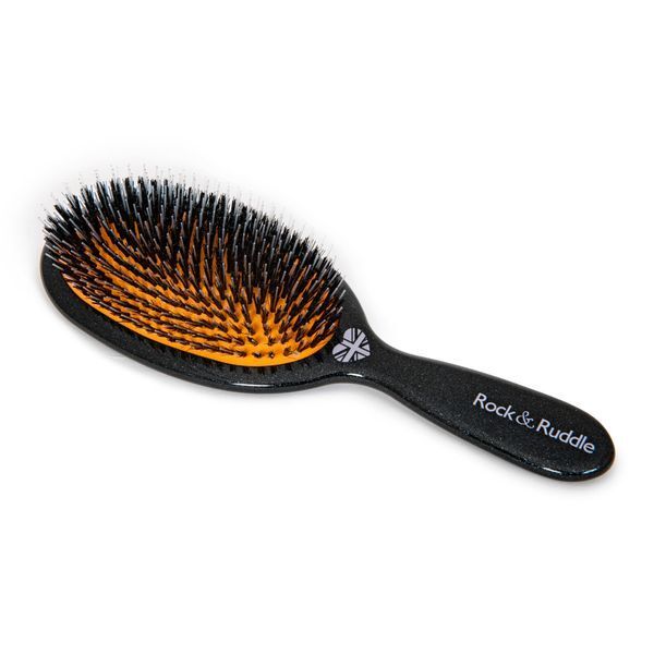 Rock &amp;amp; Ruddle Black Stardust Small Mix Bristle Hairbrush