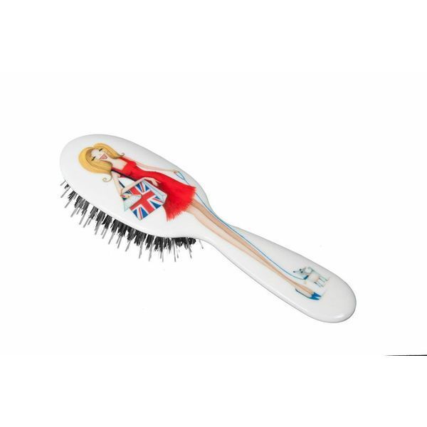 Rock &amp;amp; Ruddle Daisy Flag Small Synthetic Bristle Hairbrush
