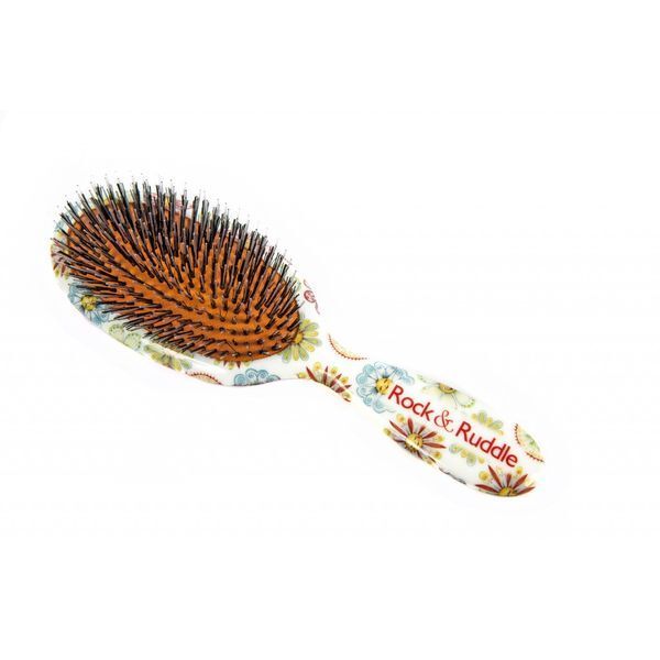Rock &amp;amp; Ruddle Flowers &amp;amp; Faces Small Baby Bristle Hairbrush
