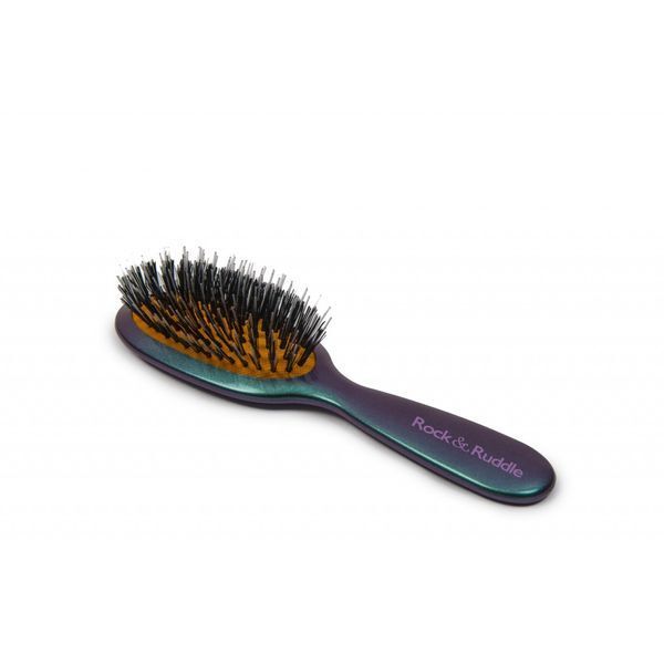 Rock &amp;amp; Ruddle Green Purple Small Mix Bristle Hairbrush