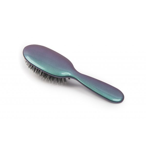 Rock &amp;amp; Ruddle Green Purple Small Pure Bristle Hairbrush