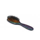 Rock &amp;amp; Ruddle Green Purple Small Synthetic Bristle Hairbrush