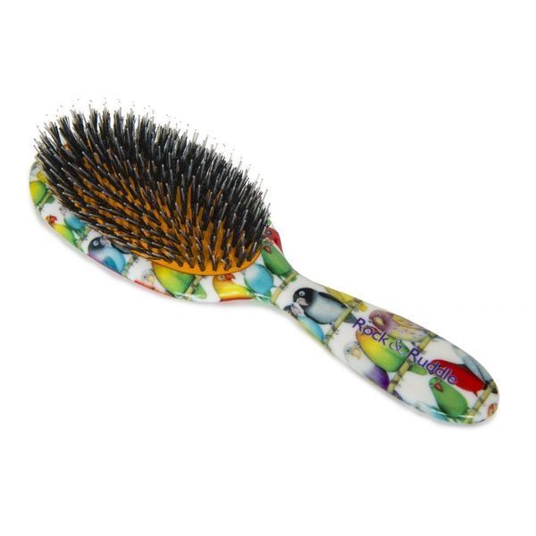 Rock &amp;amp; Ruddle Lovebirds Small Mix Bristle Hairbrush