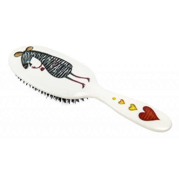 Rock &amp;amp; Ruddle Mrs. Zebra Small Pure Bristle Hairbrush