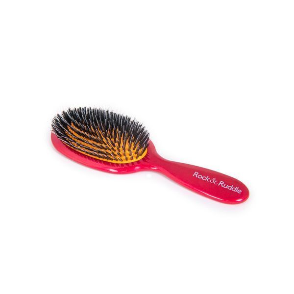 Rock &amp;amp; Ruddle Red Shimmer Small Mix Bristle Hairbrush