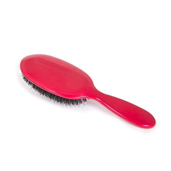 Rock &amp;amp; Ruddle Red Shimmer Small Synthetic Bristle Hairbrush
