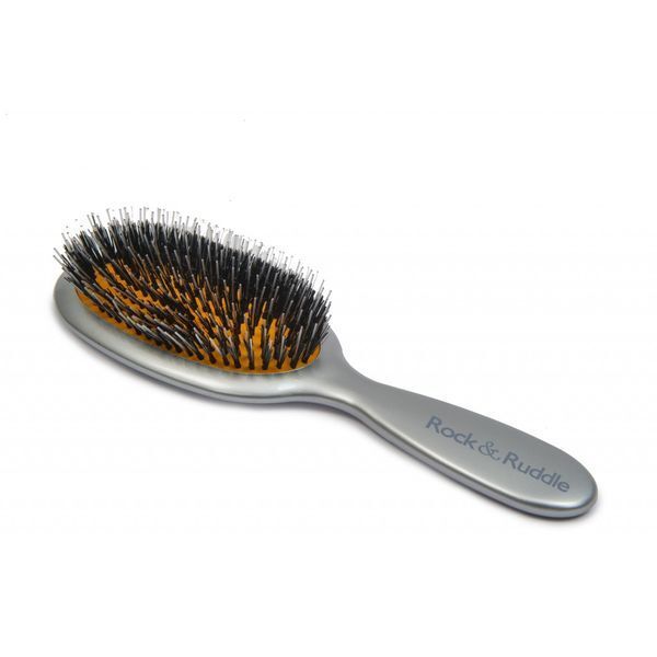Rock &amp;amp; Ruddle Silver Small Mix Bristle Hairbrush