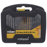 Rolson Drill Bit Set 38pc